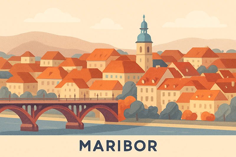 Približna lokacija v centru Maribora